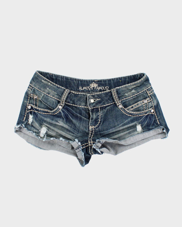 Pantaloncini in denim vintage Y2K da donna tagliati W28 – Rokit