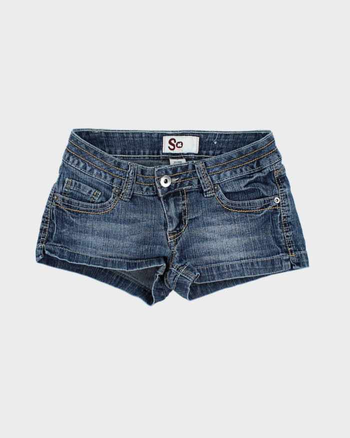 Y2k 00s So Denim Mini Shorts W26