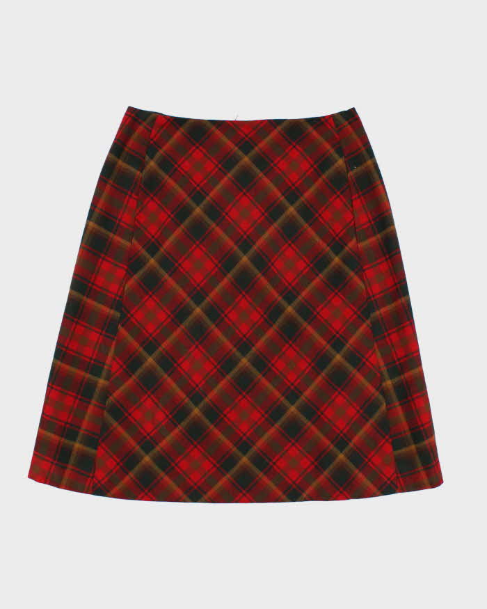 Vintage 1980s Highland Queen Plaid Skirt - M