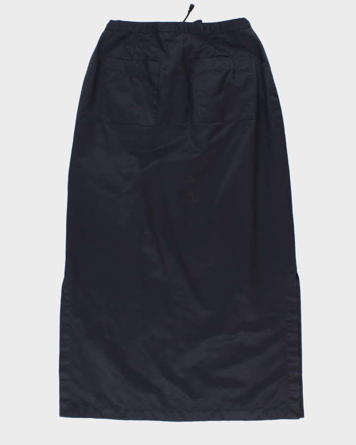 Y2K 00s Bossini Navy Side Slit Maxi Skirt - S