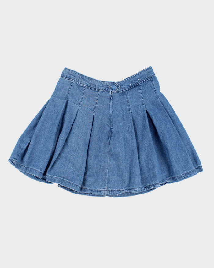 American Eagle Denim Pleated Skirt W28