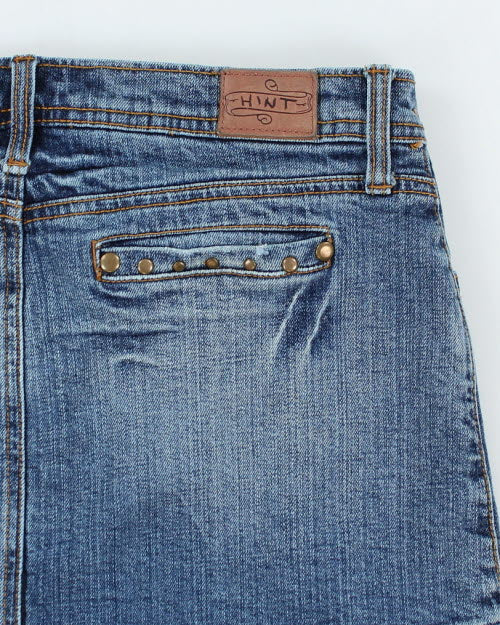 Y2k 00s Hint Studded Denim Skirt - S