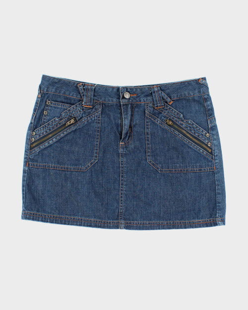 Y2k 00s Baleno Denim Skirt - L