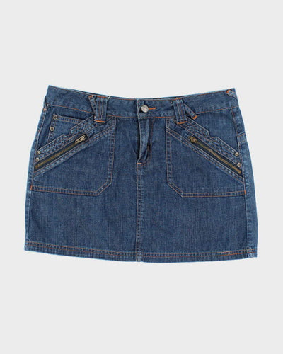 Y2k 00s Baleno Denim Skirt - L