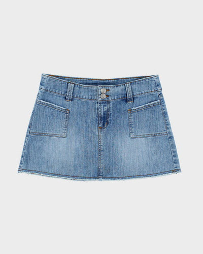 Y2k 00s Nevada Denim Skirt - S