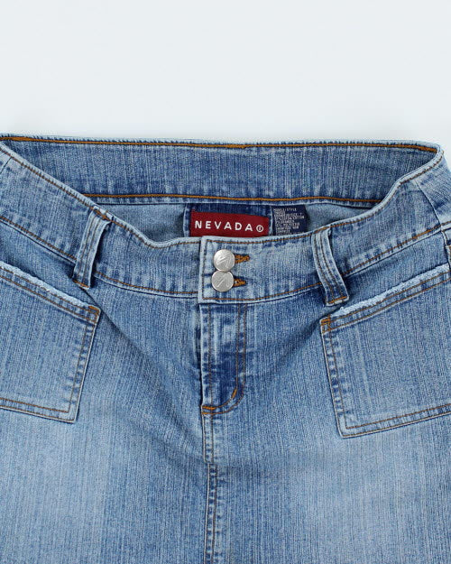 Y2k 00s Nevada Denim Skirt - S