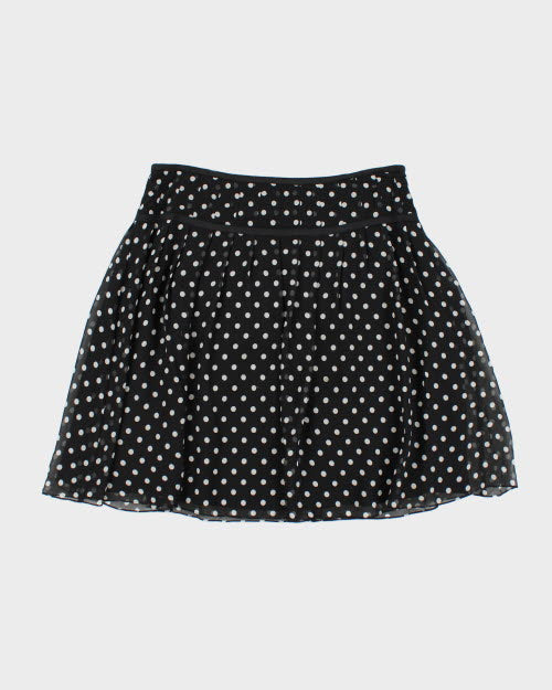 Ralph Lauren Polka Dot Silk Skirt - L