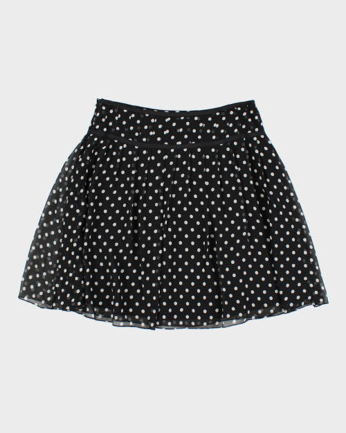 Ralph Lauren Polka Dot Silk Skirt - L