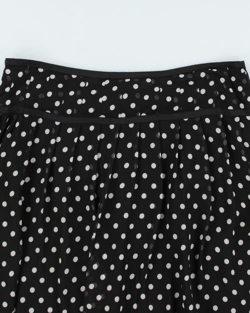 Ralph Lauren Polka Dot Silk Skirt - L