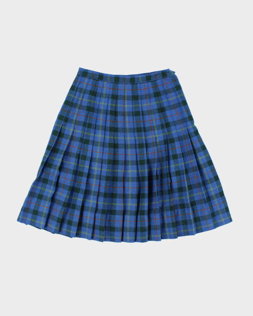 Tan F Jay Wool Plaid Skirt XS Rokit