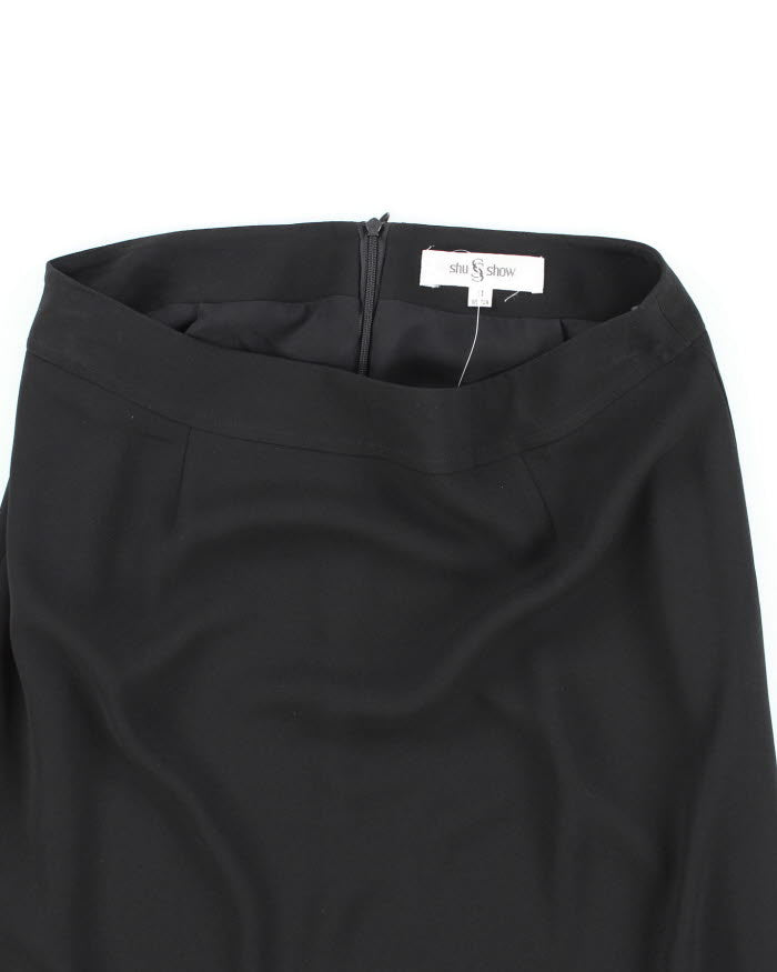 Y2k 00s Black Beaded Skirt - S