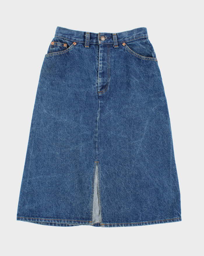 Vintage Levi's Orange Tab Denim Skirt - XS