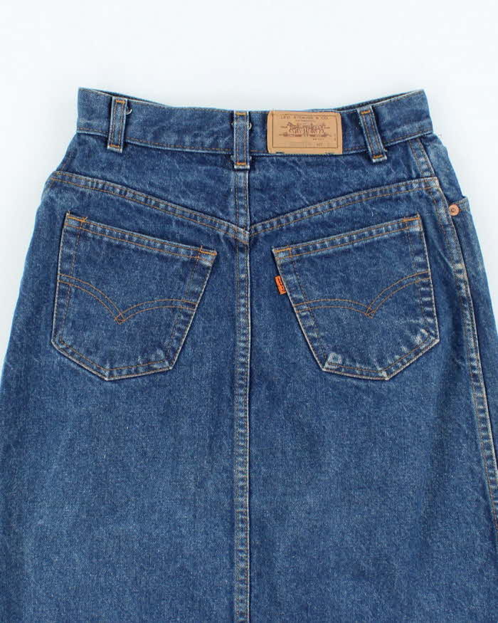 Vintage Levi's Orange Tab Denim Skirt - XS