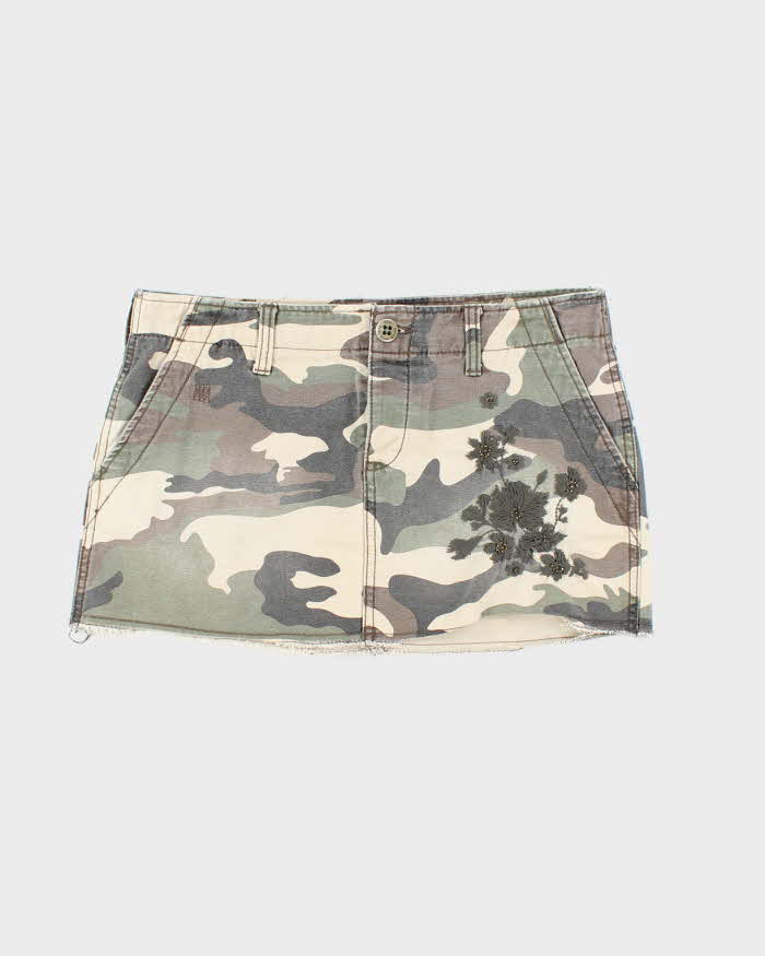 Vintage Y2k 00s Roxy Camouflage Mini Skirt - XS