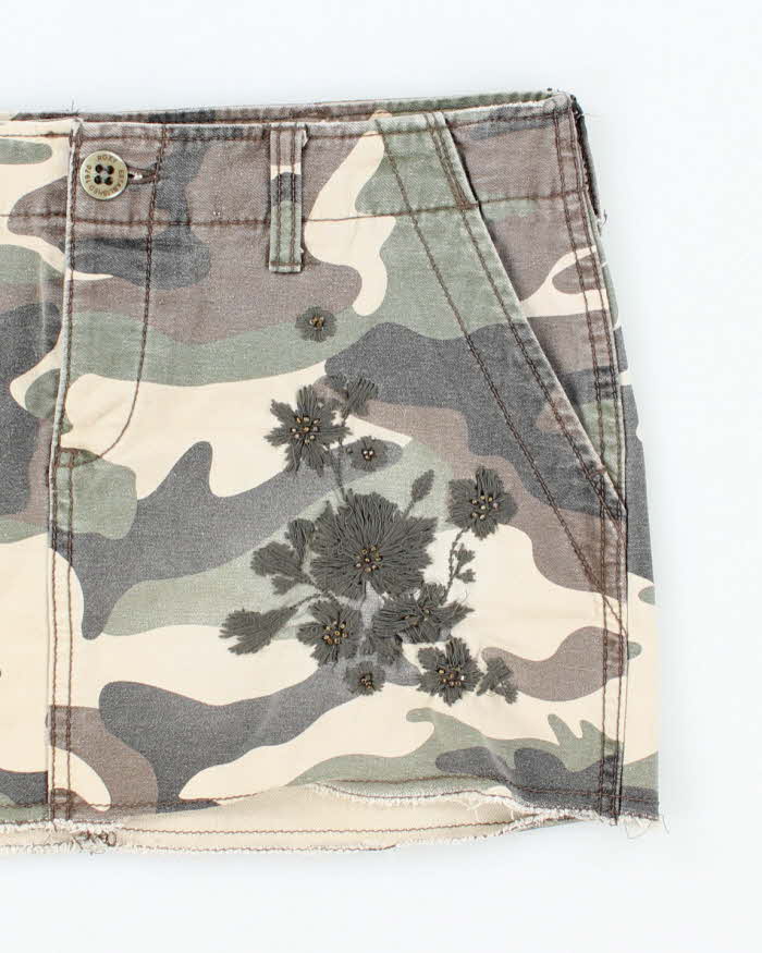 Vintage Y2k 00s Roxy Camouflage Mini Skirt - XS