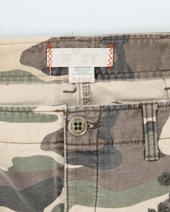 Vintage Y2k 00s Roxy Camouflage Mini Skirt - XS