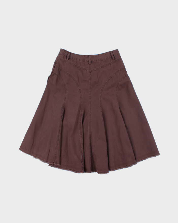 Vintage Y2k 00s Mossimo Brown Denim Skirt - S