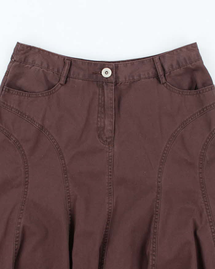 Vintage Y2k 00s Mossimo Brown Denim Skirt - S