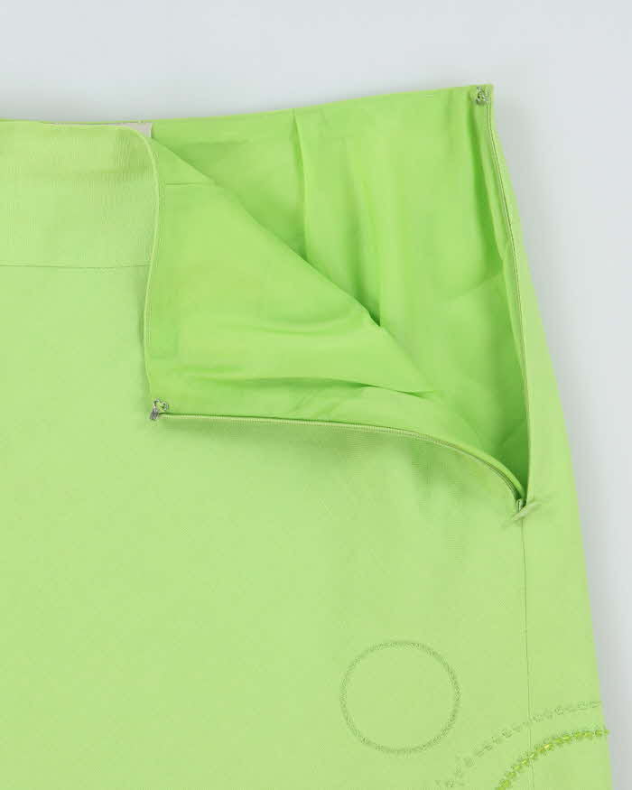 Vintage Y2k 00s Jessica Linen Blend Beaded Skirt - S