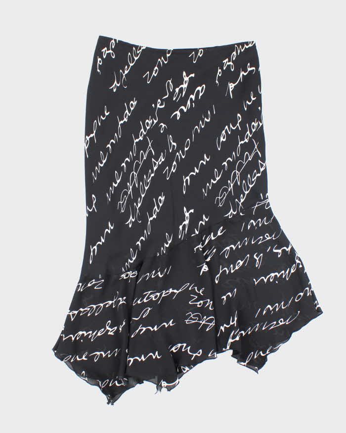 Vintage 90s Della Spiga Handkerchief Hem Skirt - S