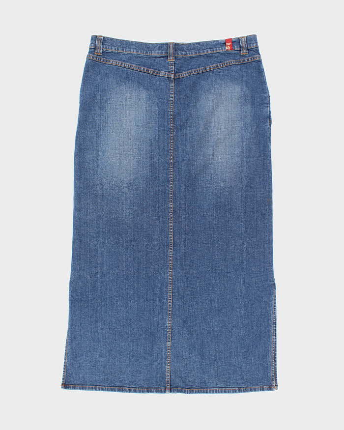 Vintage Y2k 00s Nautica Denim Skirt - L