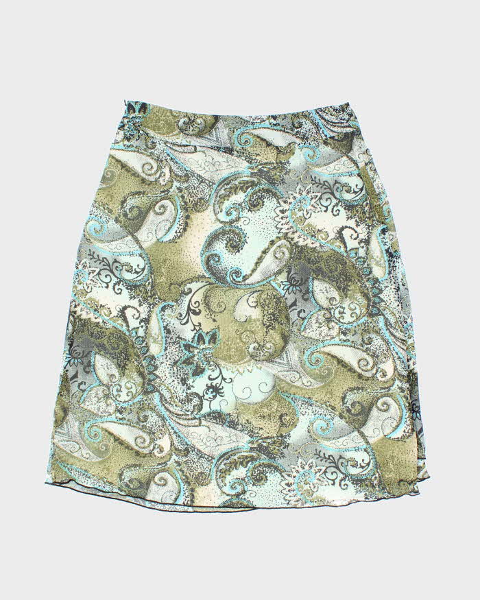 Vintage Y2k 00s Cleo Paisley Pattern Skirt - XS