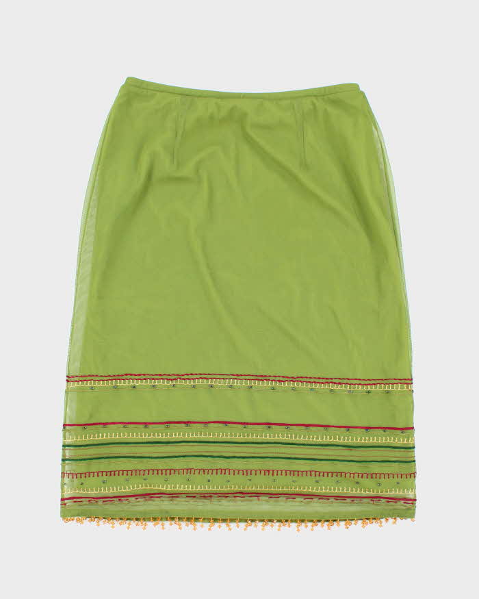Vintage 90s 00s Express Beaded Skirt - XS