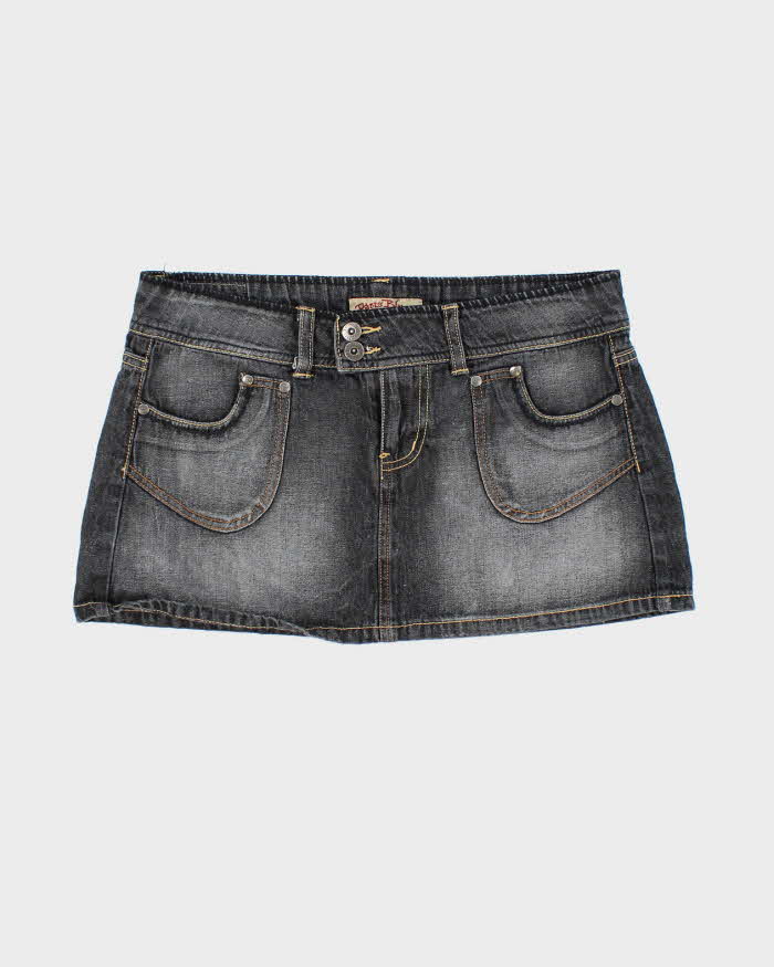 Vintage Y2k 00s Paris Blue Denim Mini Skirt - S