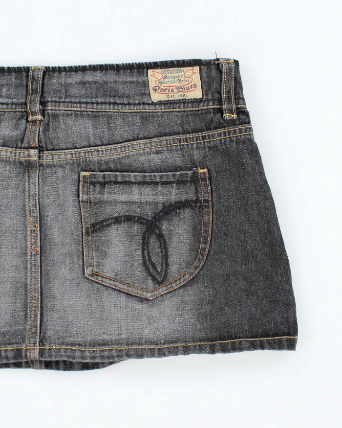 Vintage Y2k 00s Paris Blue Denim Mini Skirt - S