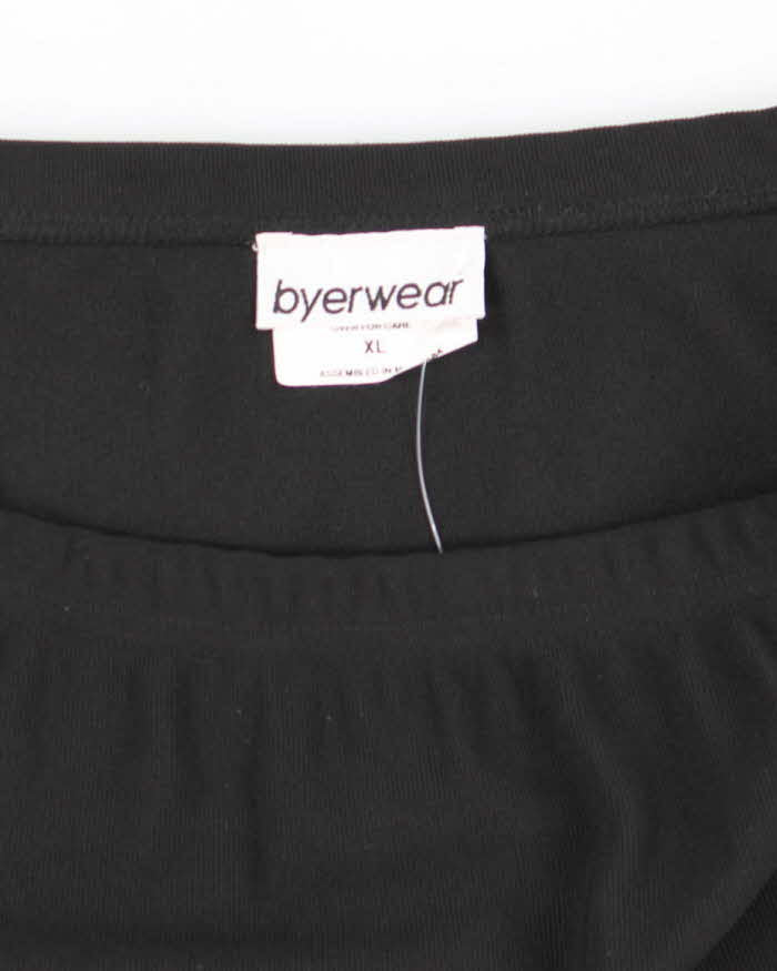 Vintage Y2k 00s Byerwear Black Mini Skirt - XL