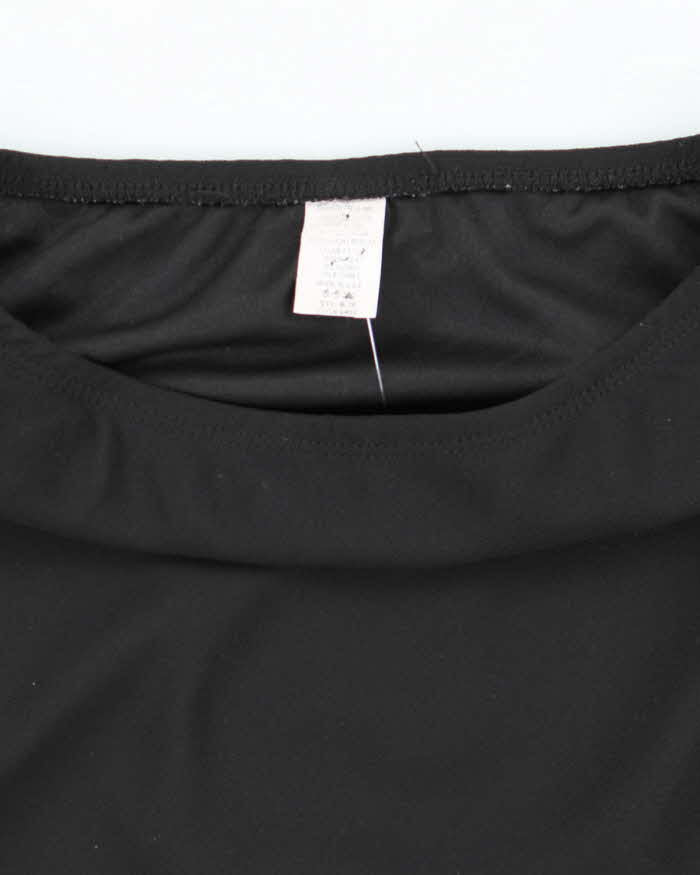 Vintage 90s Flowy Black Skirt - S