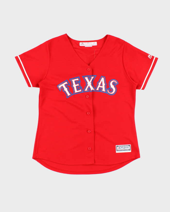 Vintage Women's Majestic Texas Rangers MLB Baseball Jersey L