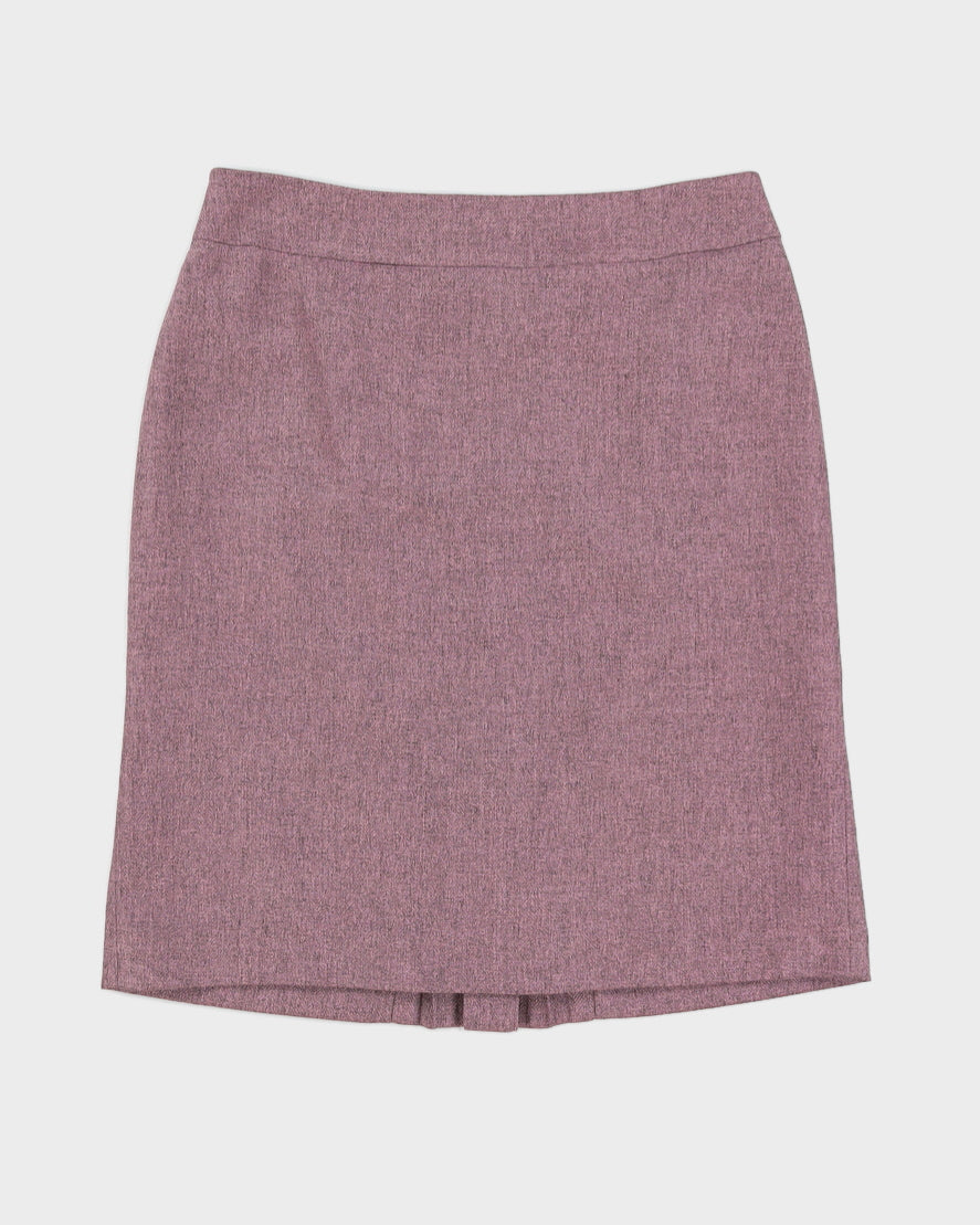 Vintage 90s Tahari Purple Double Breasted Skirt Suit - M