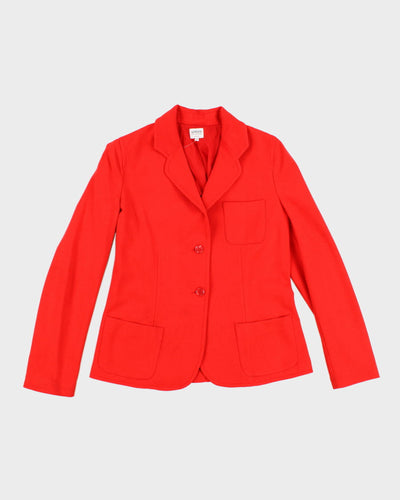 Womens Orange Armani Blazer - 8/M