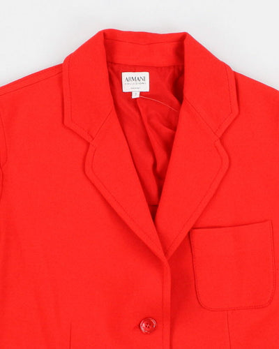 Womens Orange Armani Blazer - 8/M