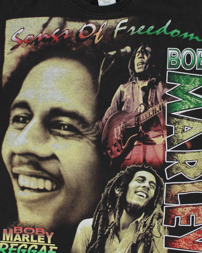 1997 Bob Marley Black Cotton T-Shirt - S