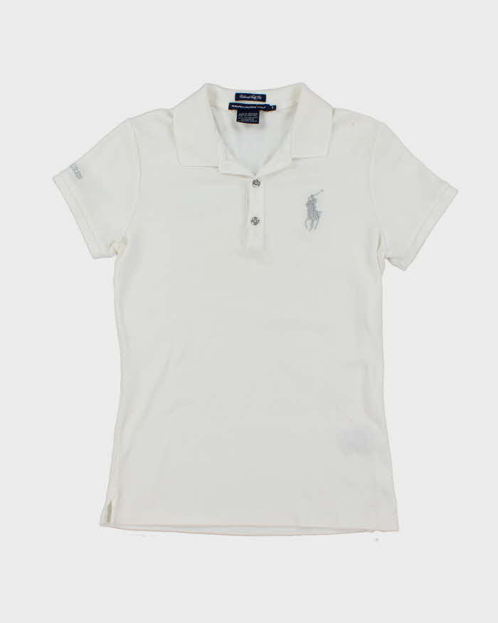 Vintage Y2K Ralph Lauren Slim Fit Big Horse Embroidered Polo Shirt - S