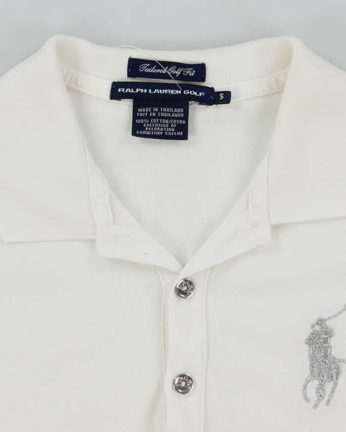 Vintage Y2K Ralph Lauren Slim Fit Big Horse Embroidered Polo Shirt - S