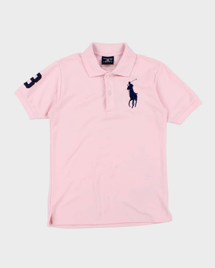 Vintage Y2K Polo Sport Big Horse Embroidered Polo Shirt - S