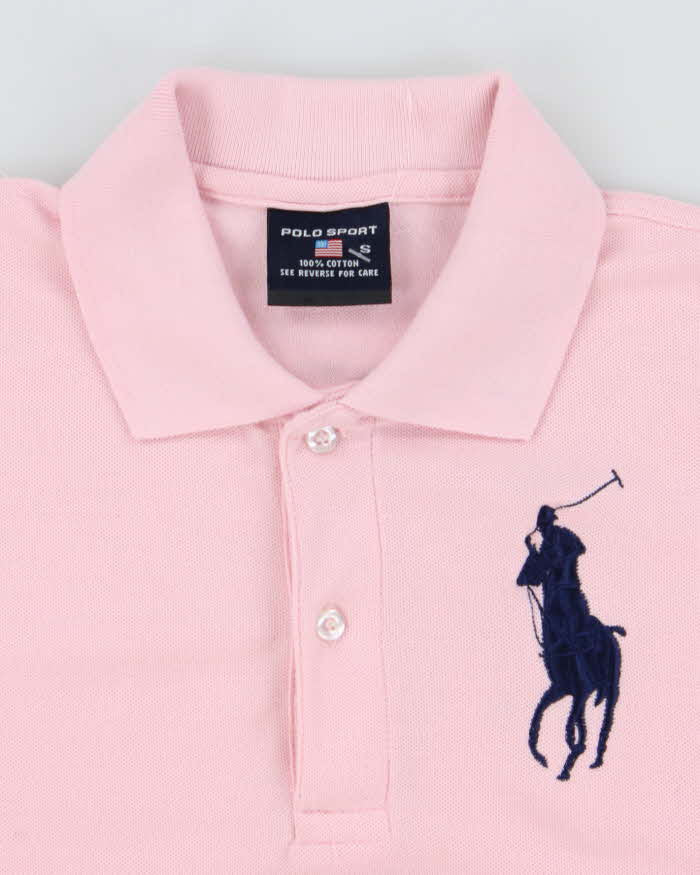 Vintage Y2K Polo Sport Big Horse Embroidered Polo Shirt - S