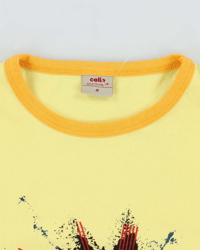 Vintage Y2K Celio Bang Bang Graphic Ringer Baby Fit T-Shirt - M