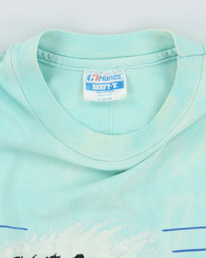 Vintage 80's Hawaii Surfer Single Stitch Graphic T-Shirt - L