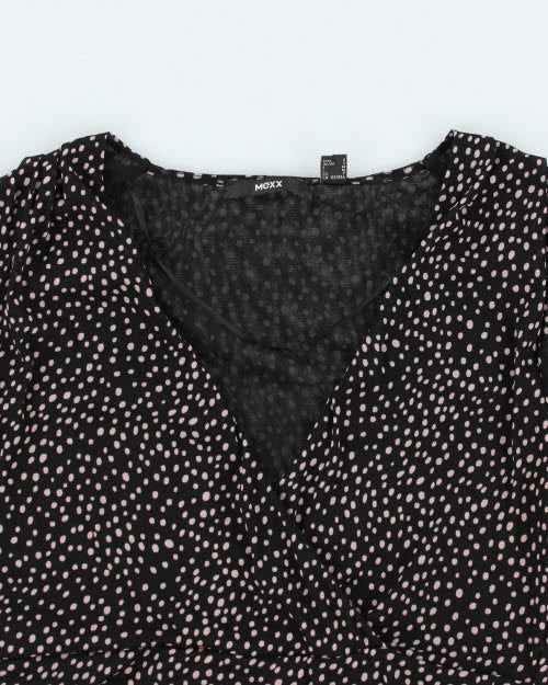 Y2k 00s Mexx Polka Dot Mesh Top - S