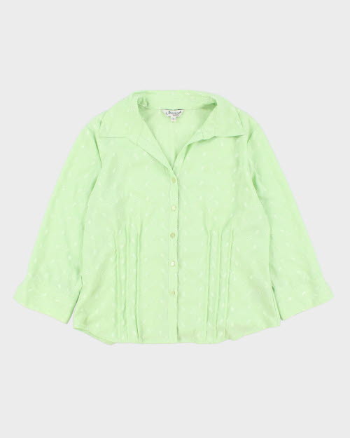 Vintage 90s Jessica Floral Blouse - L