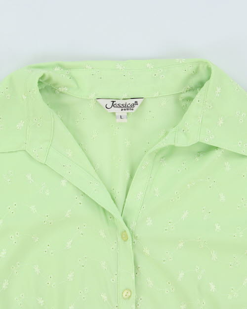 Vintage 90s Jessica Floral Blouse - L