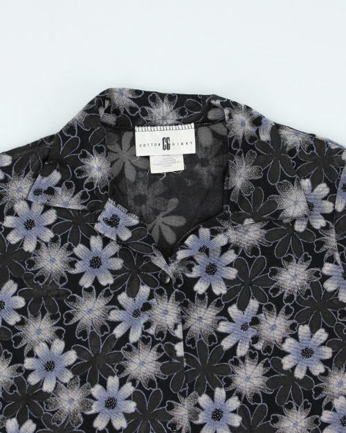 Vintage 90s Cotton Ginny Sheer Blouse - M