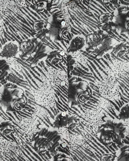 Y2k 00s Caviar Mesh Blouse - L