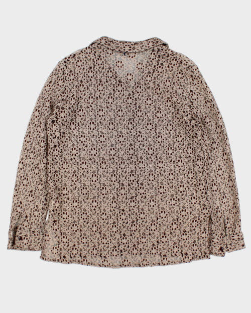 Y2k 00s Joanna Hope Lace Blouse - L