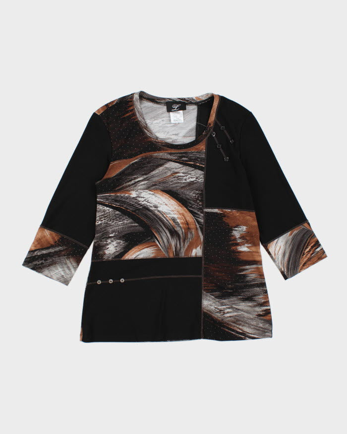 Y2k 00s Libra Pattern Top - M