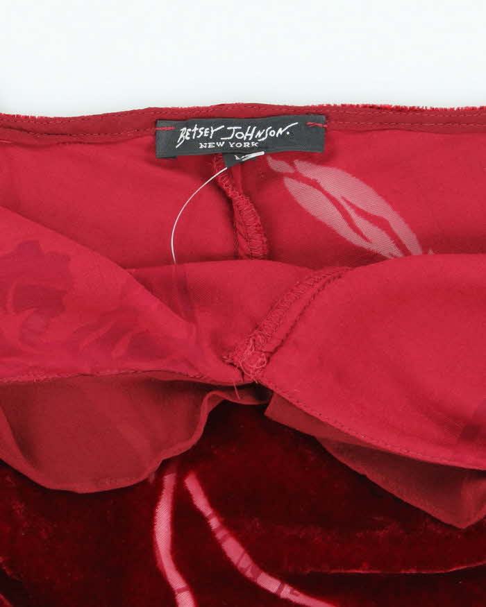 Vintage Betsey Johnson Velvet Cami - M